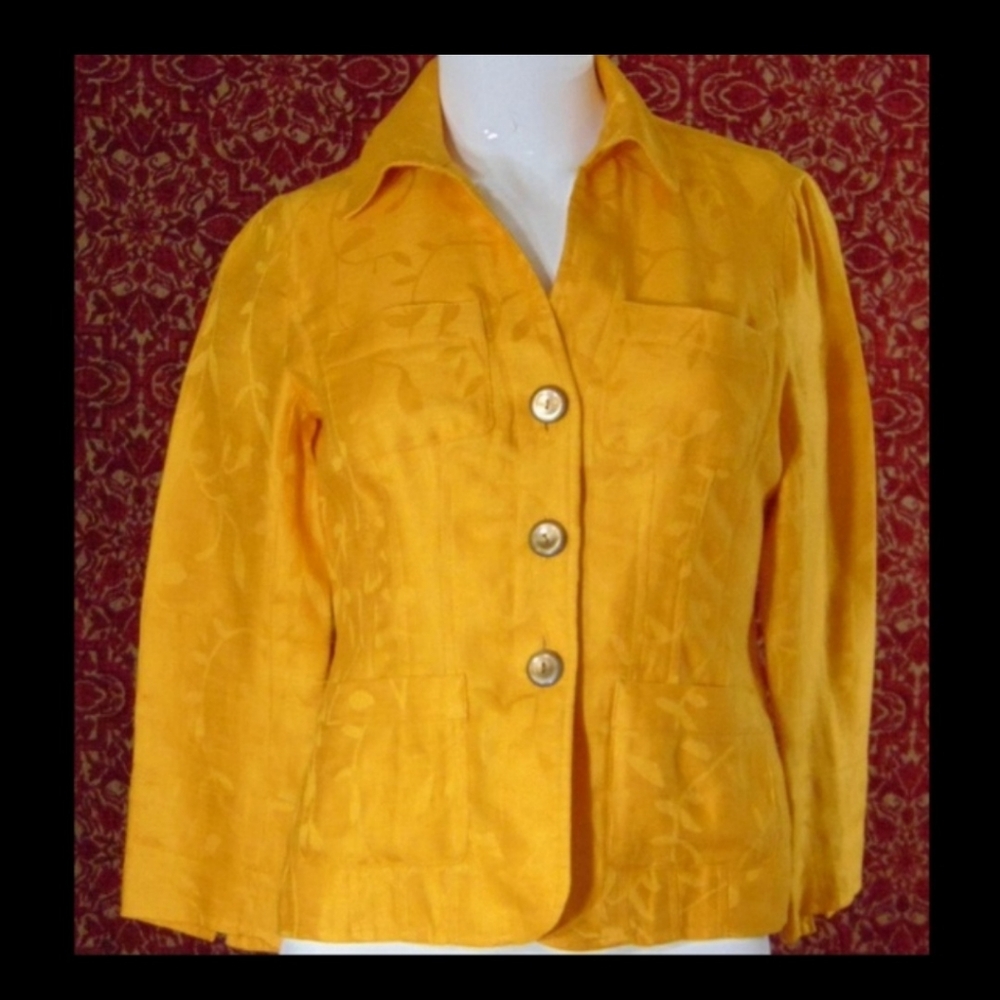 JONES NEW YORK PETITE Orange jacket 2P 💥 - Picture 8 of 8